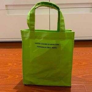 United colors of Benetton Green Tote from Rome | Fontana di Trevi exclusive